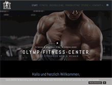 Tablet Screenshot of olymp-fitness.de
